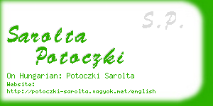 sarolta potoczki business card